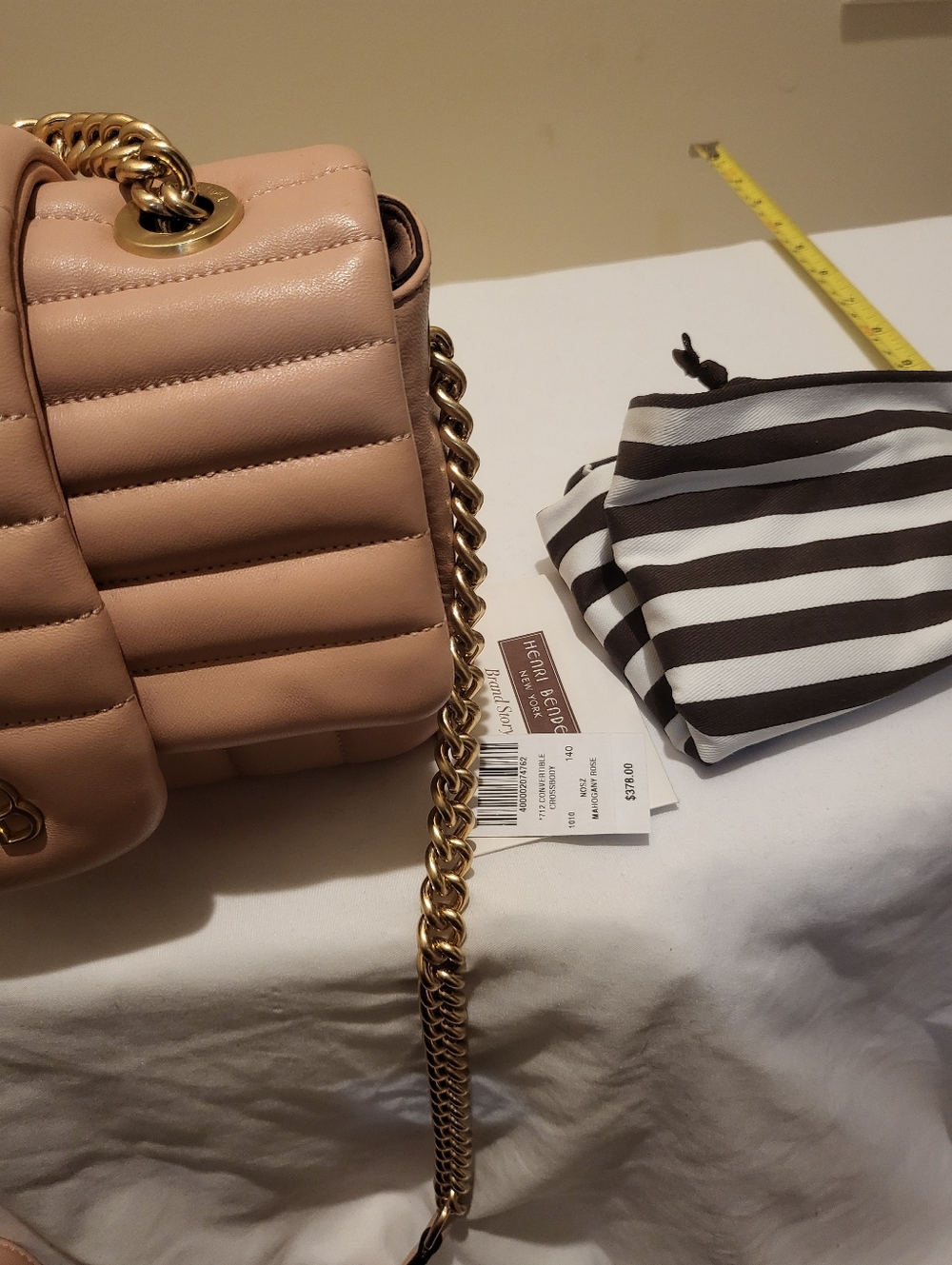 henri bendel Quilted Shoulder Bag in Blush Pink - Picture 8 of 16